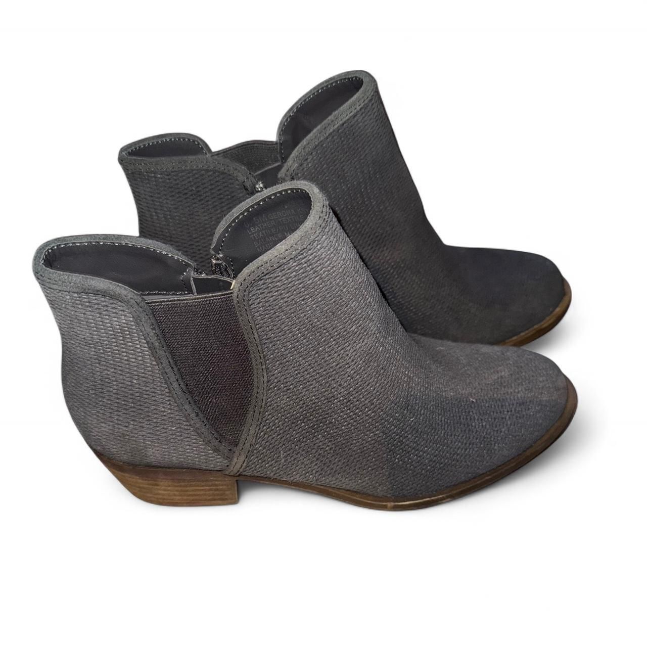 Kensie Women's Grey And Black Boots 6.5